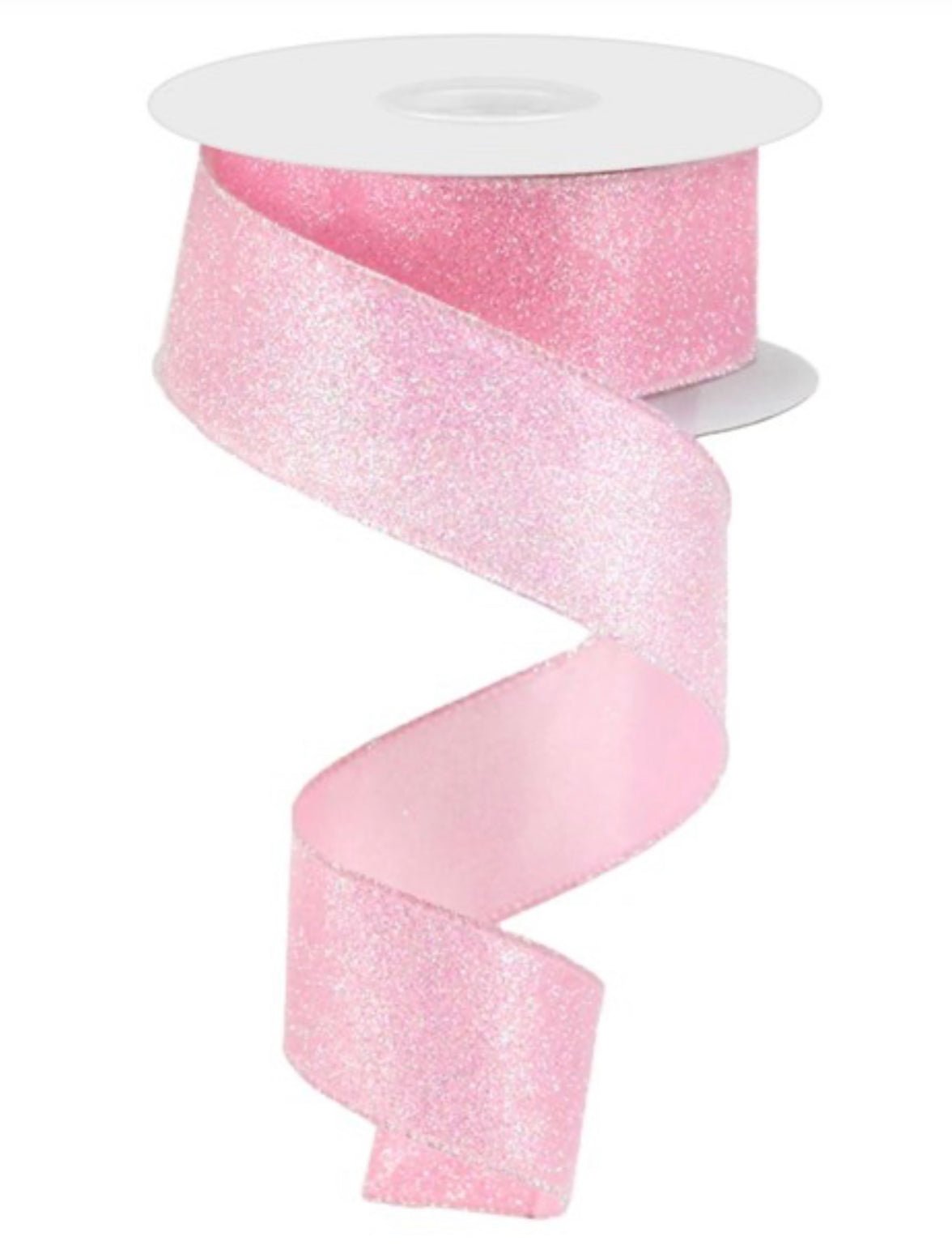 Pink Glitter Ribbon 63mm x 10yd FS-007551