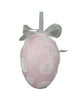 Pink shimmer polkadot egg ornament - Greenery MarketOrnaments62296PK