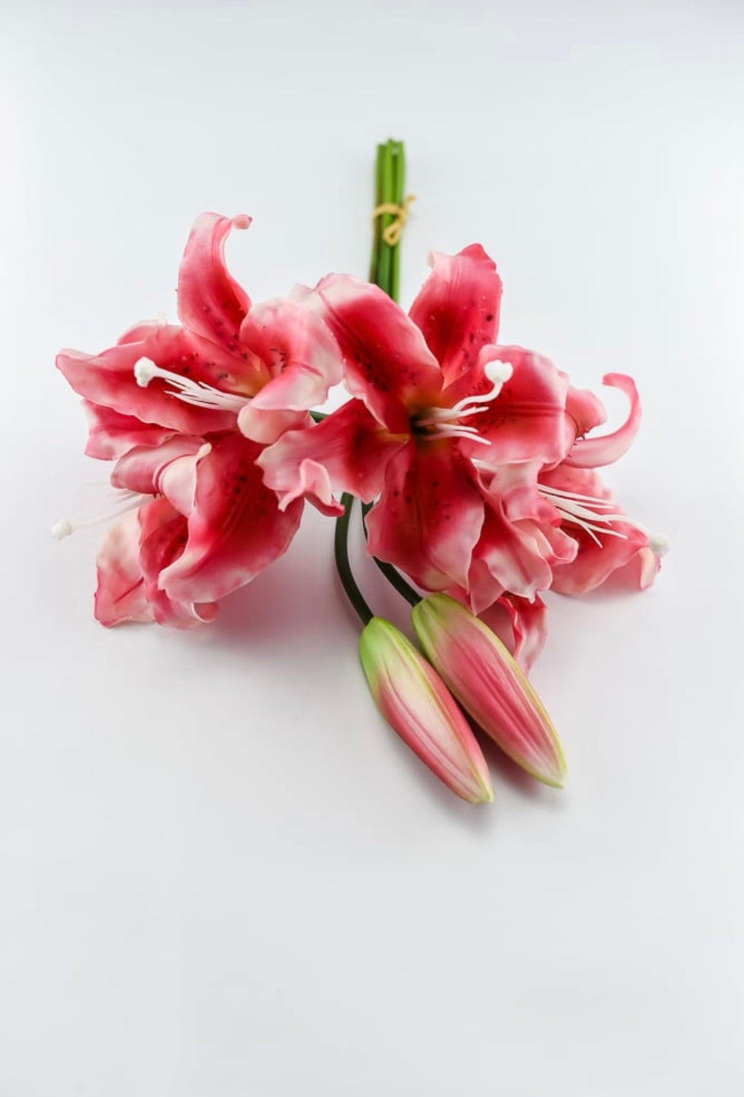 silk tiger lilies Pink tiger lily artificial flower sprays bundle