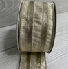 Platinum frosty stripe 2.5” wired farrisilk ribbon - Greenery MarketRibbons & TrimRG695-51