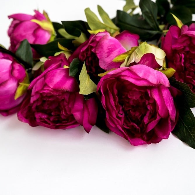 Plum magenta peony bush - Greenery Marketartificial flowers27180