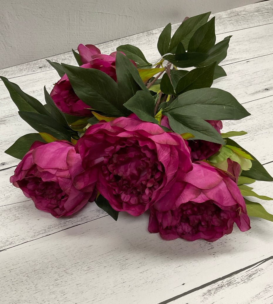 Plum magenta peony bush - Greenery Marketartificial flowers27180