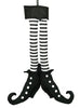 Plush Witch legs black and white - Greenery Market52573BKWT