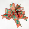 Poinsettias with gold accent Wired ribbon 2.5” - Greenery MarketWired ribbon71273-40-17