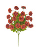 PomPom zinnia bush - rust - Greenery Marketartificial flowers81147-RUST
