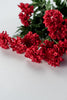 PomPom zinnia flower bush - red - Greenery Marketartificial flowers82367-RD