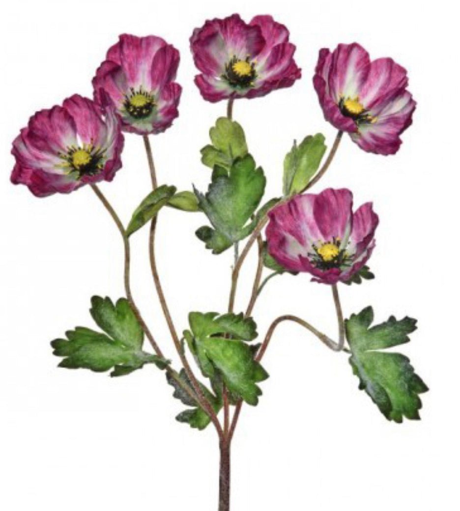 Poppy bush - purple - Greenery Marketartificial flowersMTF23011 purple
