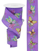 Purple Butterflies and branches wired Ribbon 2.5” - Greenery Marketwired ribbonRGE111023
