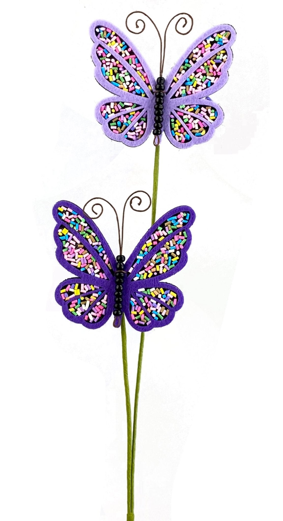 Purple Butterfly spray , fabric butterflies - Greenery Marketwreath enhancements63286pu