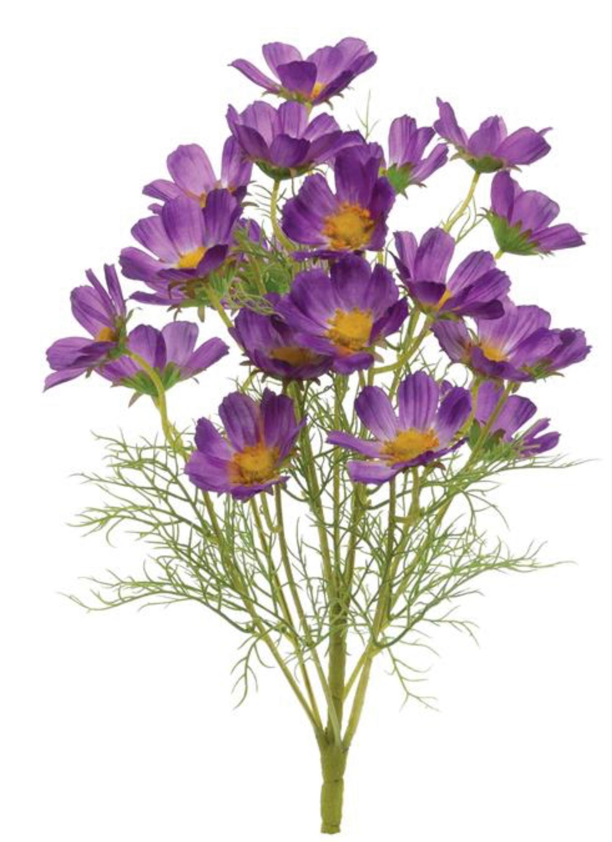 Purple cosmos faux flower bush - Greenery MarketArtificial Flora6022-pu