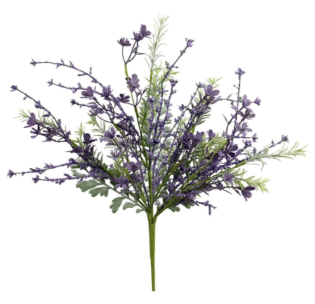 Purple flower filler bush with greenery - Greenery Marketartificial flowers62915PU