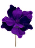 Purple velvet magnolia with glitter - Greenery Market artificial flowers