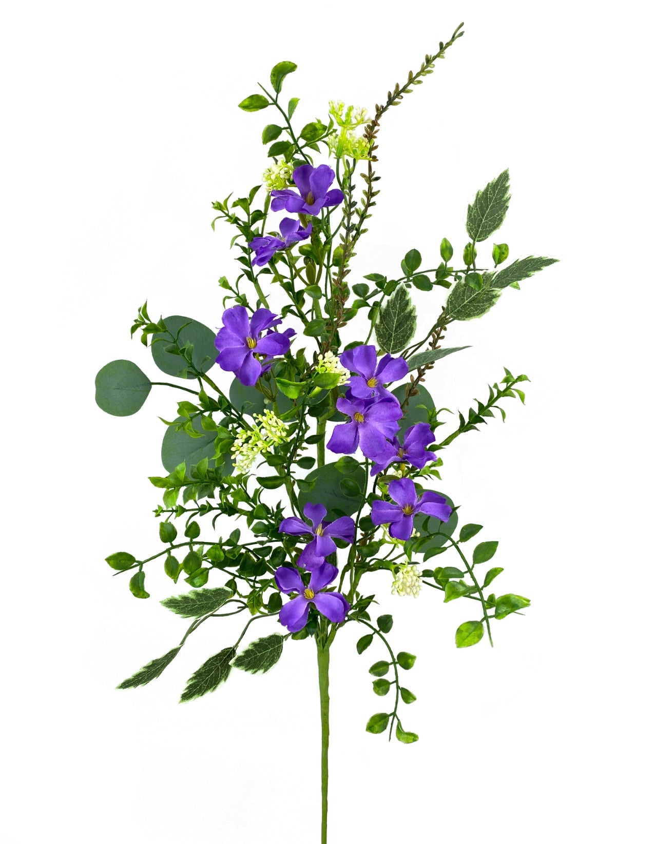 Purple wildflower spray with greenery - Greenery Market63250PU