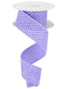 Purple with white polka dots wired ribbon 1.5" - Greenery MarketWired ribbonRG0165113