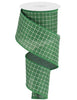 Raised stitch wired ribbon - emerald green - 2.5” - Greenery MarketWired ribbonRG0167806