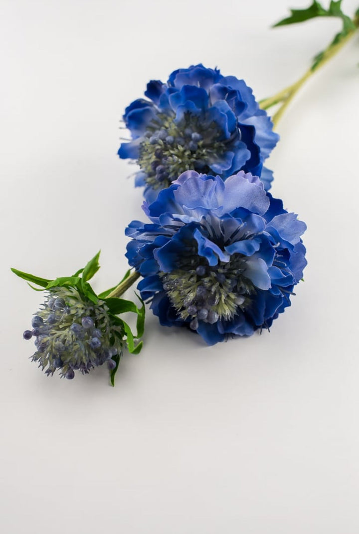 Real touch, Mini scabiosa spray - blue - Greenery Market6145-B