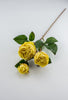 Real touch, yellow cabbage rose spray - Greenery Market2251002YL