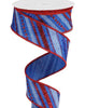 Red And blue stripes and dots wired ribbon, 1.5” - Greenery Marketwired ribbonRGB130125