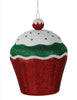Red and green cupcake ornament, 5.5” - Greenery Marketwreath enhancementsXJ4701TY