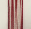 Red and ivory ticking stripe wired 1.5” - Greenery MarketWired ribbon41033-09-12