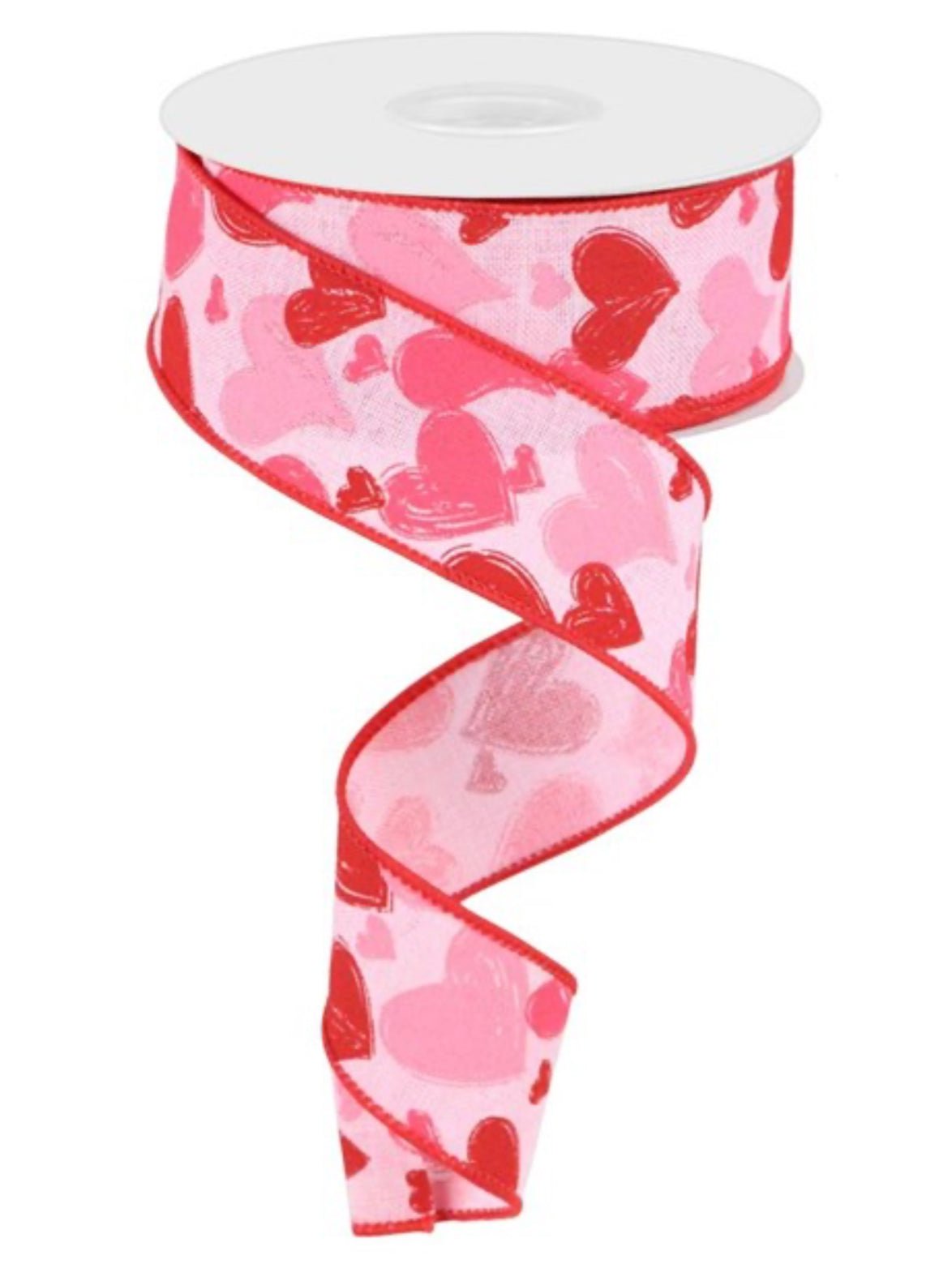 2.5 Valentine Graphics Ribbon: Hot Pink, Pink, Red (10 Yards) [RGF116311]  