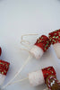 Red and white gingerbread spray with peppermint - Greenery Market63578-RDWT