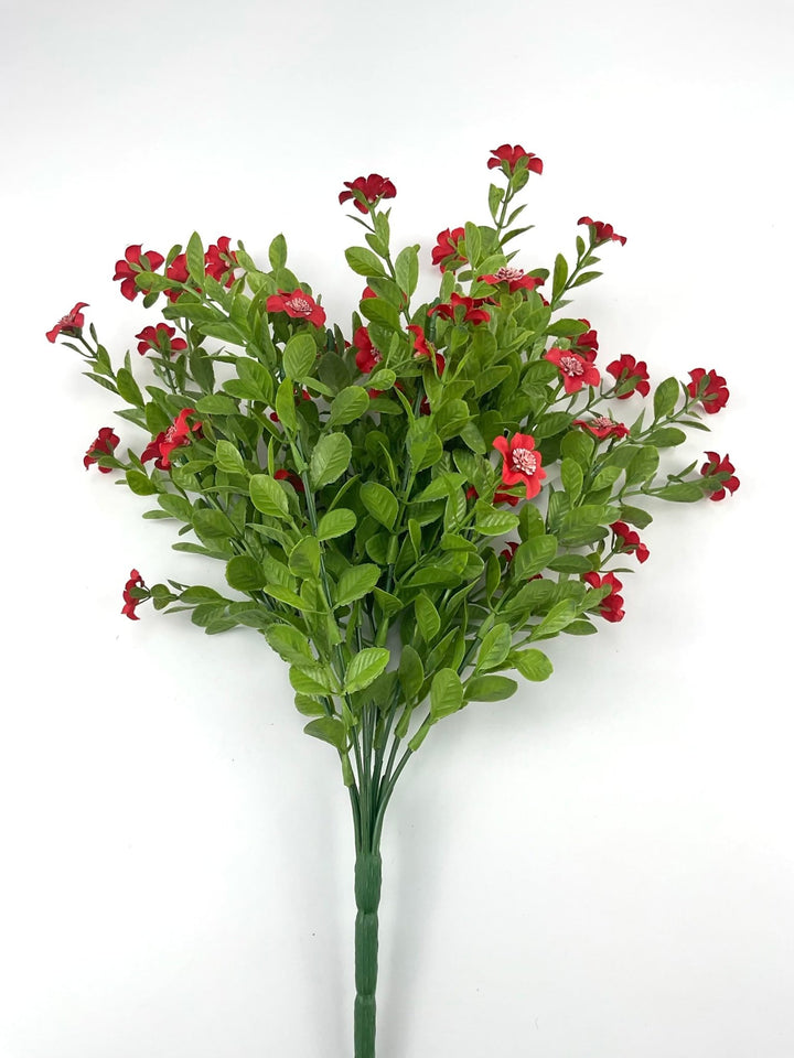 Red filler flower and greenery bush - Greenery Market82396-RD