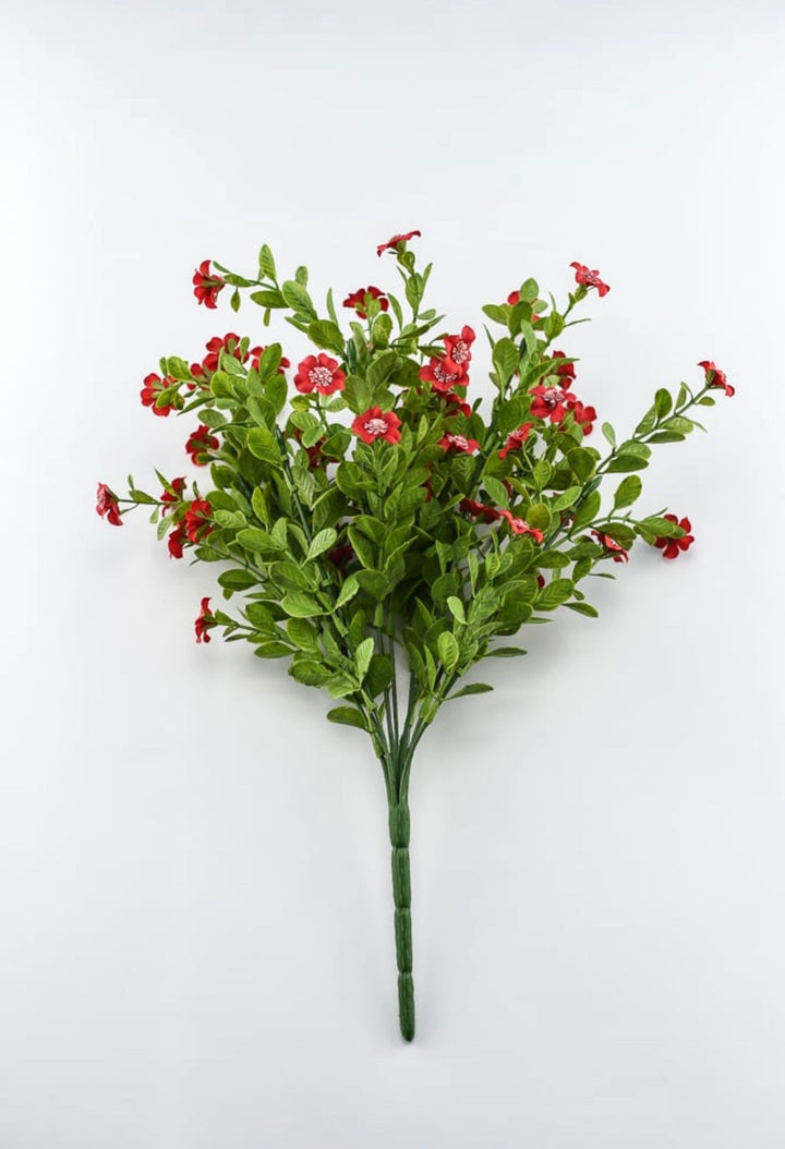 Red filler flower and greenery bush - Greenery Market82396-RD