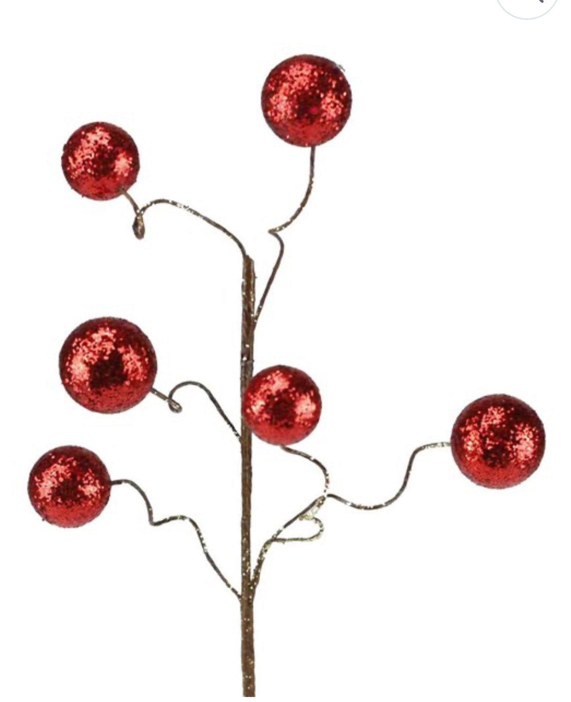 Red glitter ball spray - Greenery MarketSeasonal & Holiday DecorationsXS971124