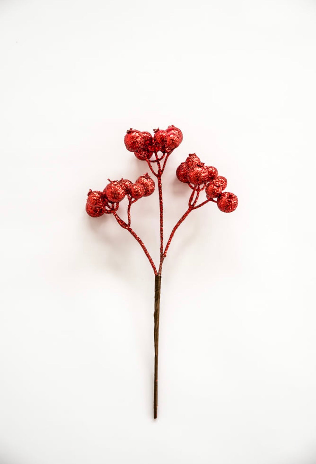 Red glittered berries pick - Greenery MarketArtificial FloraXg266 R