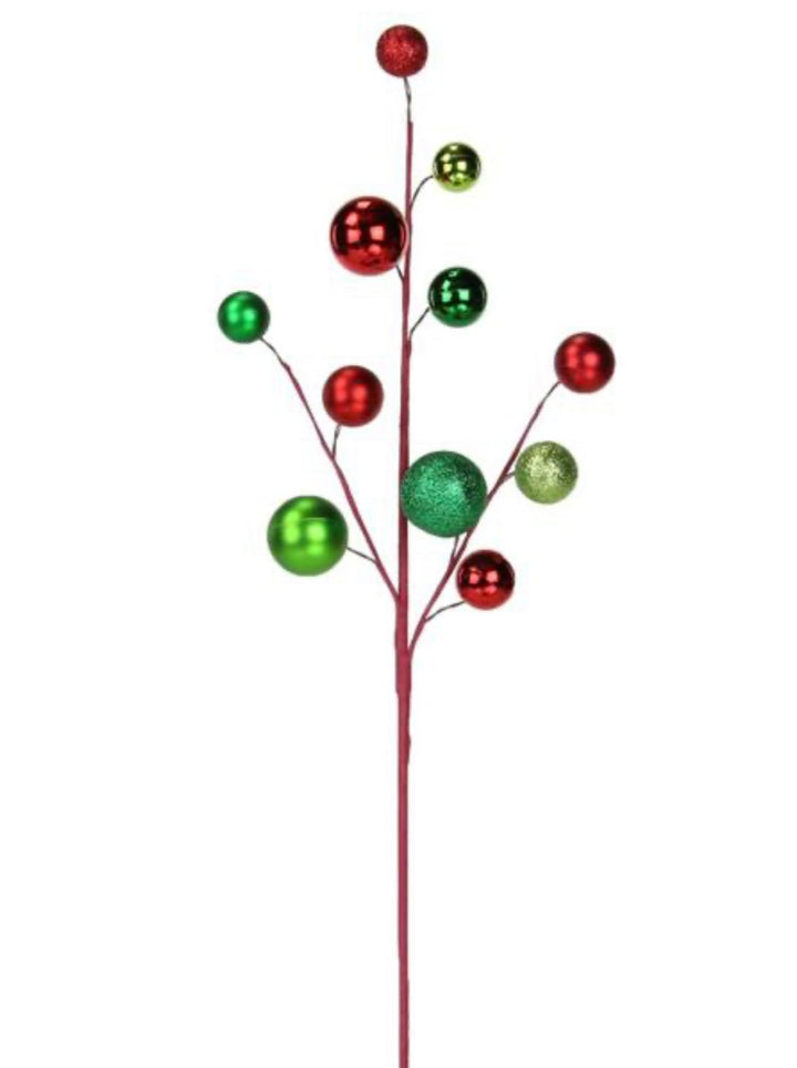 Red green Ball spray - Greenery MarketXs106477