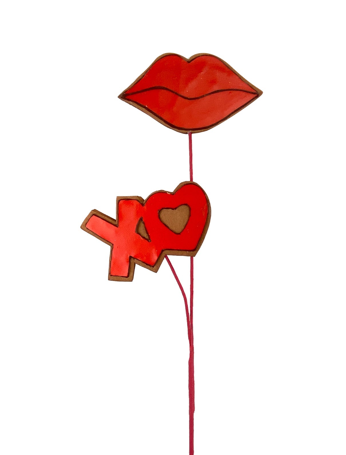 Red lips XO spray for Valentine’s Day - Greenery MarketPicks63137RD