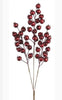 Red metallic berries spray - Greenery MarketArtificial FloraXG267 R