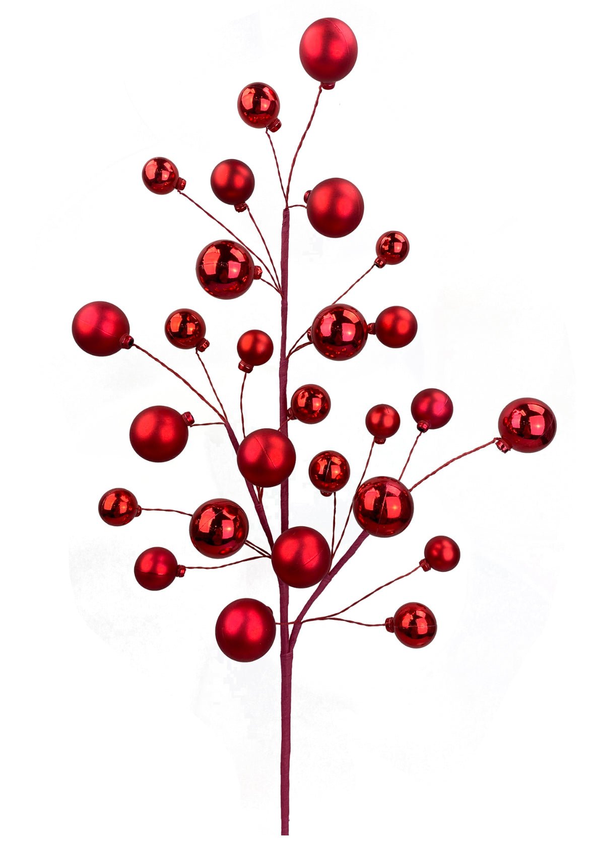 Red ornaments Ball spray - Greenery Market85690RD