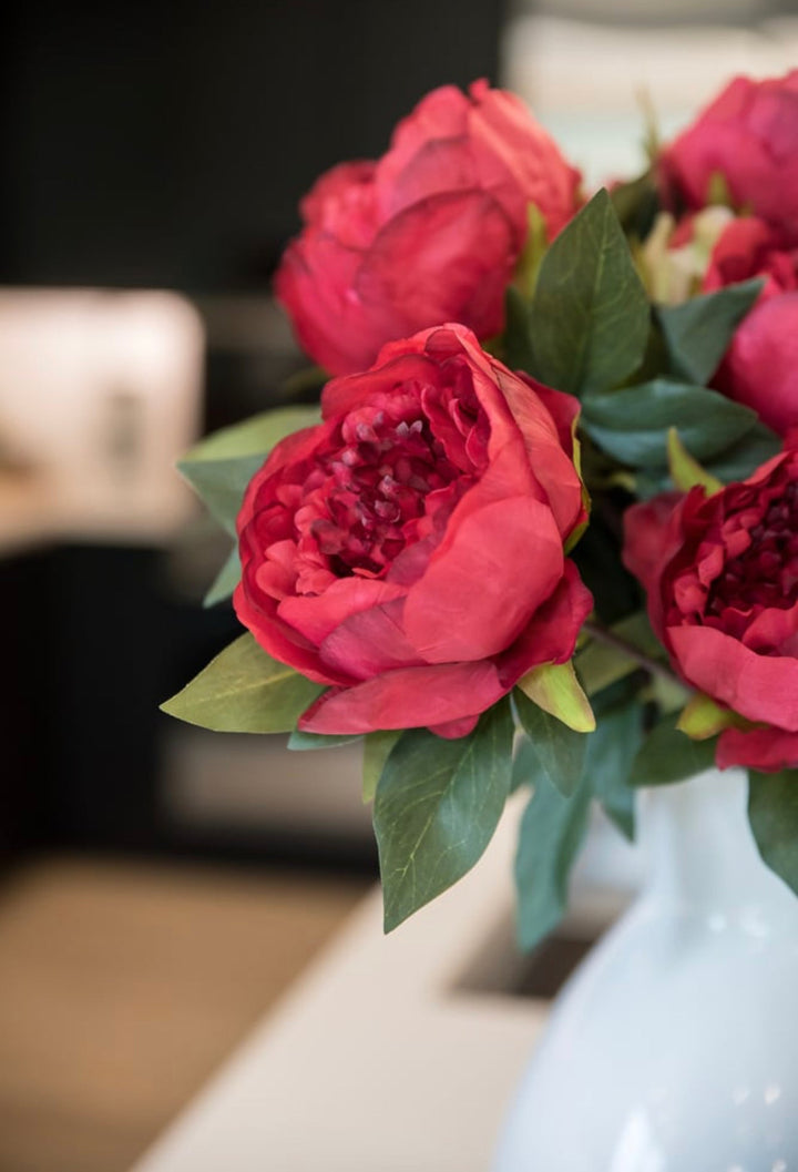 red peony bush - Greenery Marketartificial flowers27167