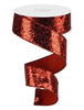 Red Solid glitter 1.5” wired ribbon - Greenery MarketWired ribbonRGA130024