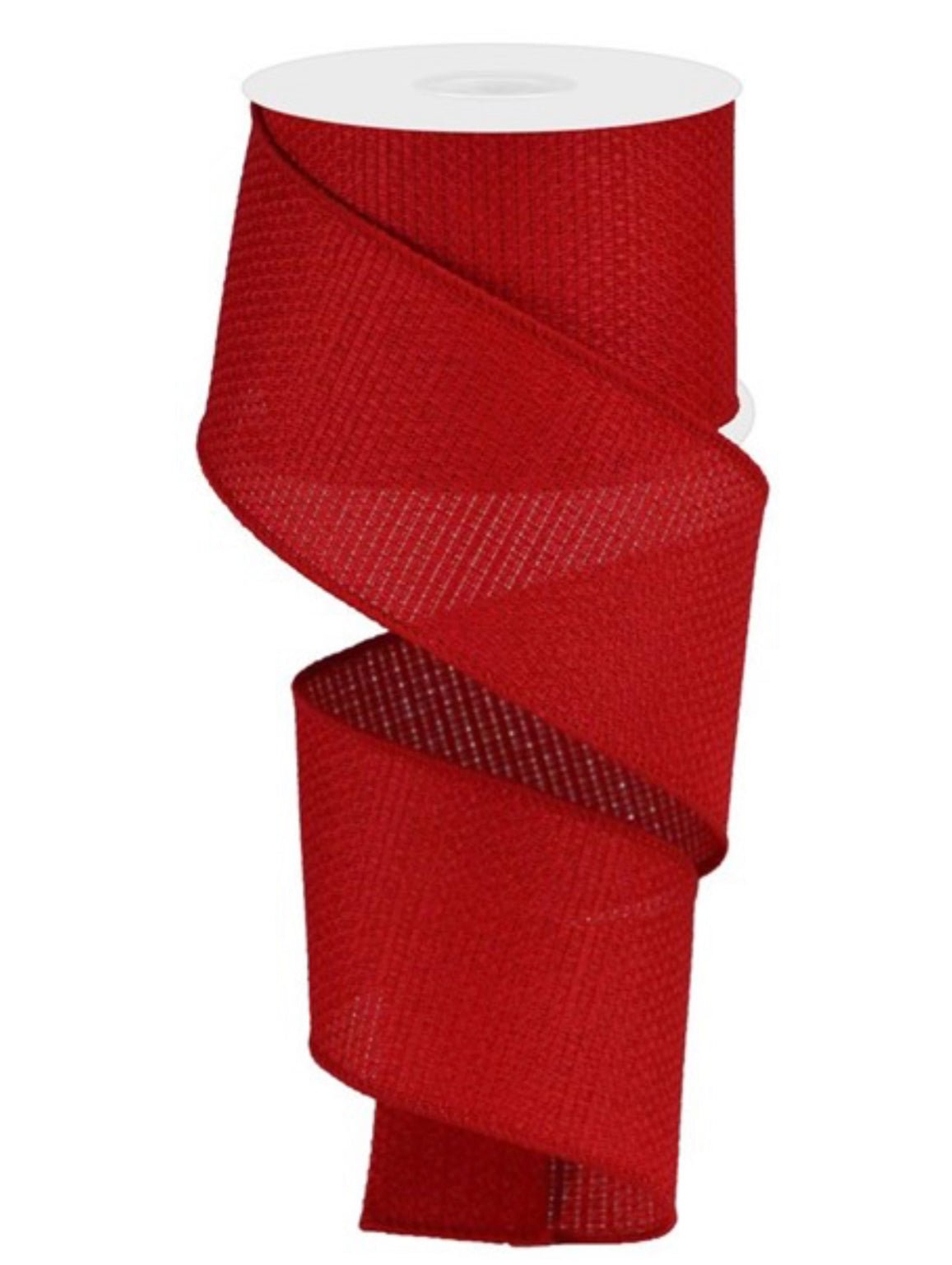 Red solid wired ribbon, 2.5