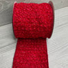 Red tweed wired ribbon 4” - Greenery MarketRibbons & Trim138127