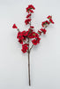 Red velvet cherry blossom flowers spray - Greenery Marketartificial flowersXF417-r