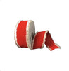 Red velvet fluffy edge Wired ribbon, 1.5" - Greenery MarketWired ribbonX921709-12