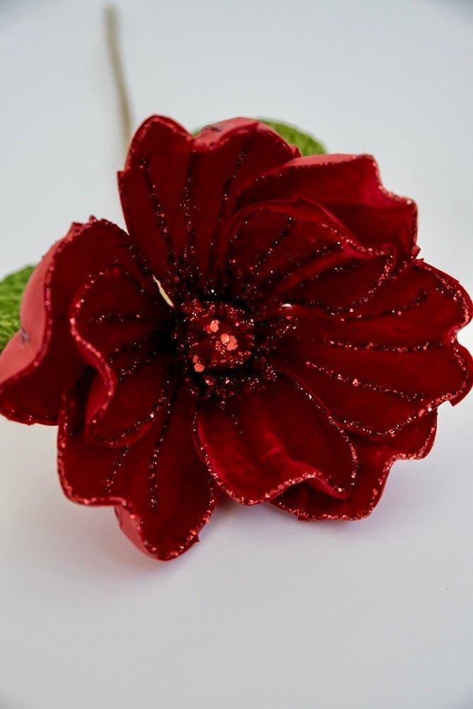 Red velvet magnolia stem - Greenery MarketXh570-r