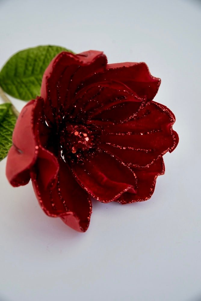 Red velvet magnolia stem - Greenery MarketXh570-r