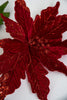 Red Velvet poinsettia stem - Greenery Market83089RD