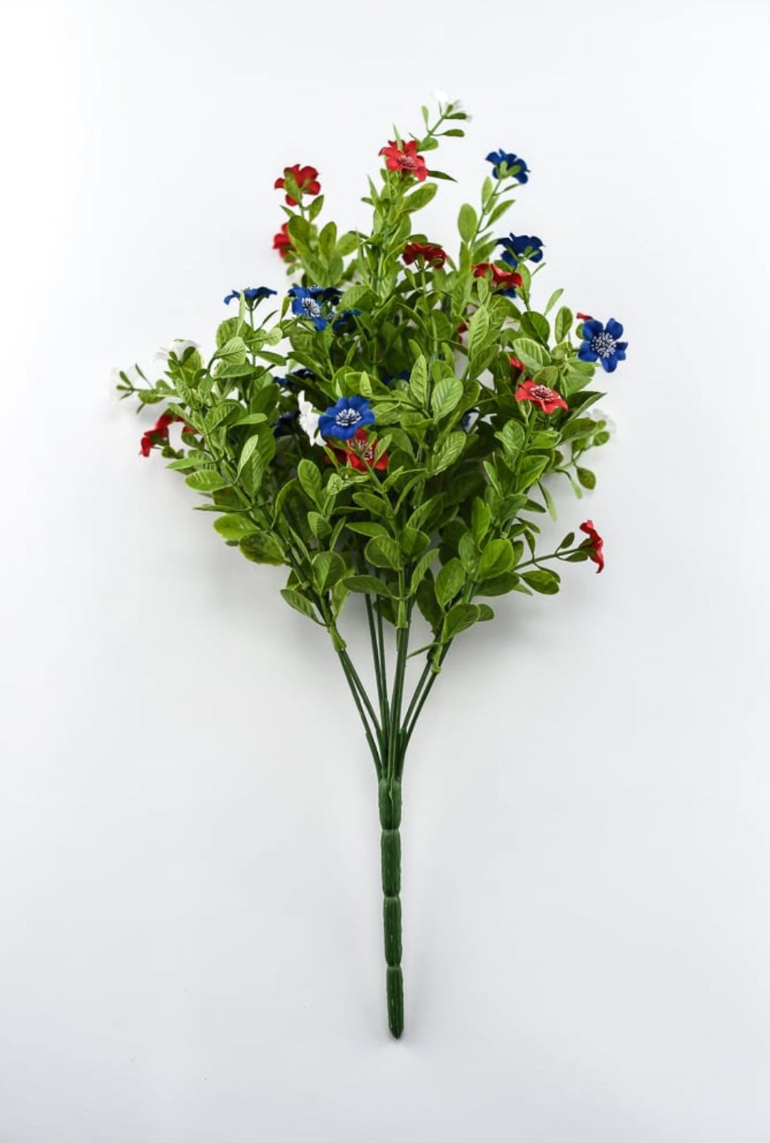 Red white and blue filler flower and greenery bush - Greenery Market82396-RDWTBL