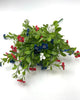 Red white and blue filler flower and greenery bush - Greenery Market82396-RDWTBL
