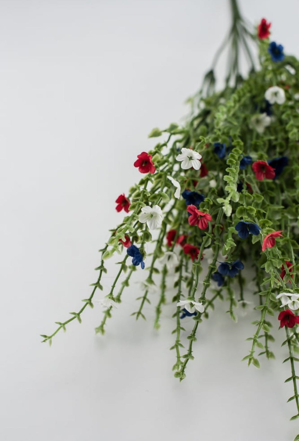 Red, white, and blue filler, mini flower and greenery bush - Greenery Marketartificial flowers82394-RDWTBL