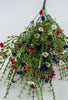 Red, white, and blue filler, mini flower and greenery bush - Greenery Marketartificial flowers82394-RDWTBL