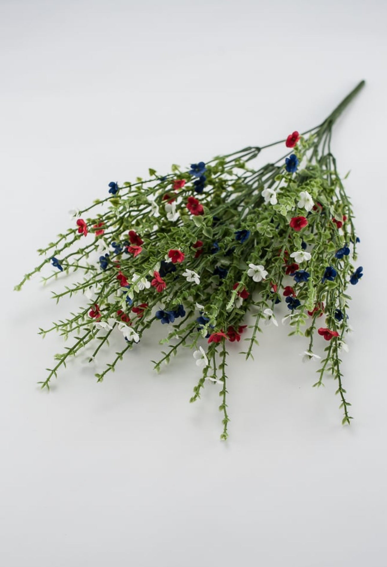 Red, white, and blue filler, mini flower and greenery bush - Greenery Marketartificial flowers82394-RDWTBL