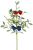 Red, white, and blue flower pick - Greenery Marketartificial flowers64040