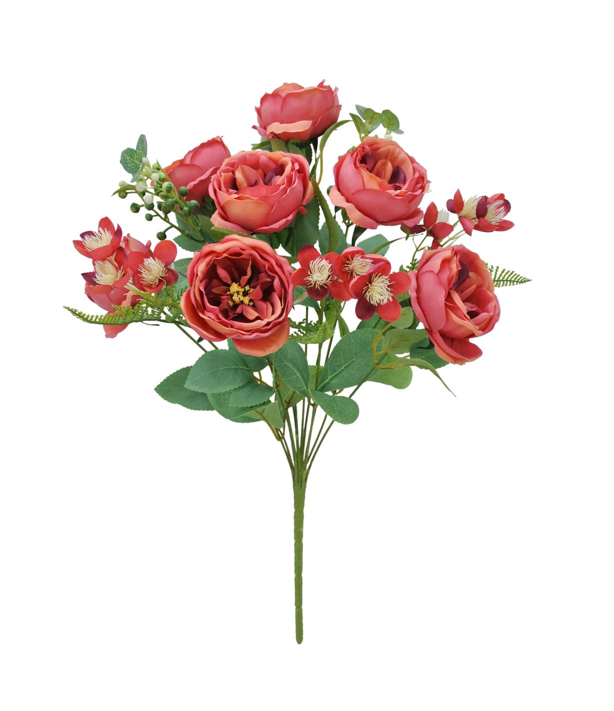 Roses, pink cabbage rose bush - Greenery Marketartificial flowers